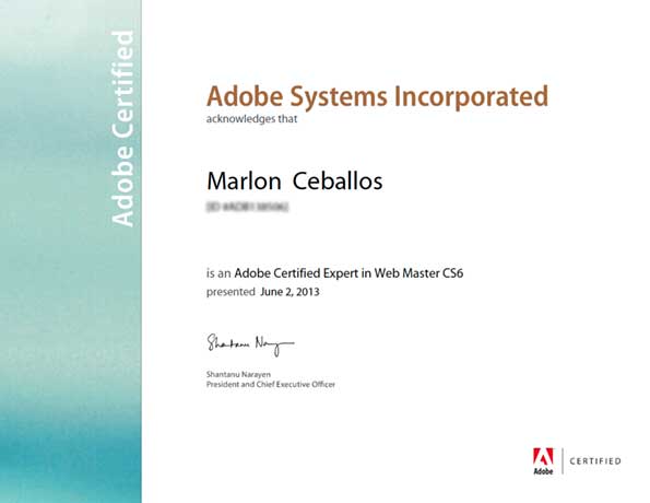 Renovadas mis certificaciones Adobe especializadas