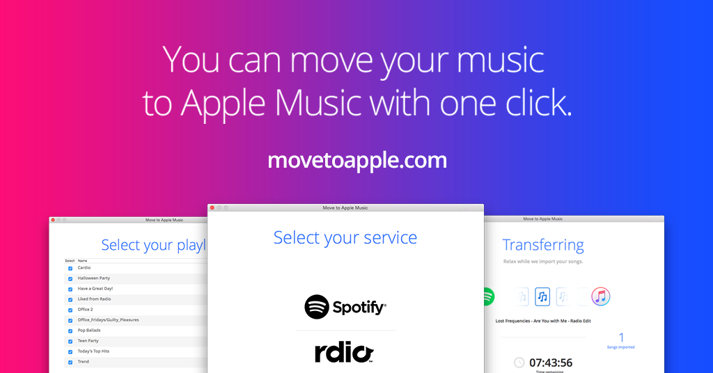 Migrar las listas de Spotify a Apple Music